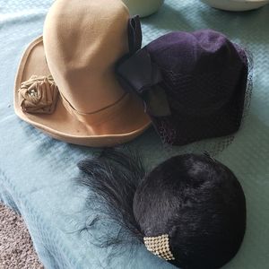 Vintage Hat Set, sold AS IS